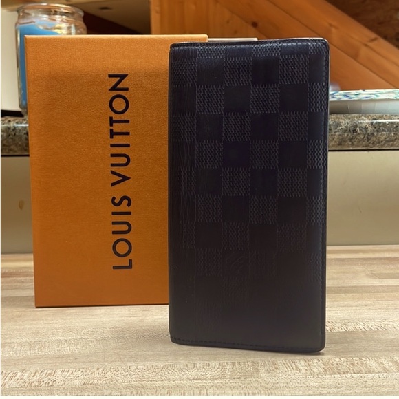 Louis Vuitton Brazza Dark Gray Damier Infinity Long Bifold wallet. MB6187 - Picture 3 of 6